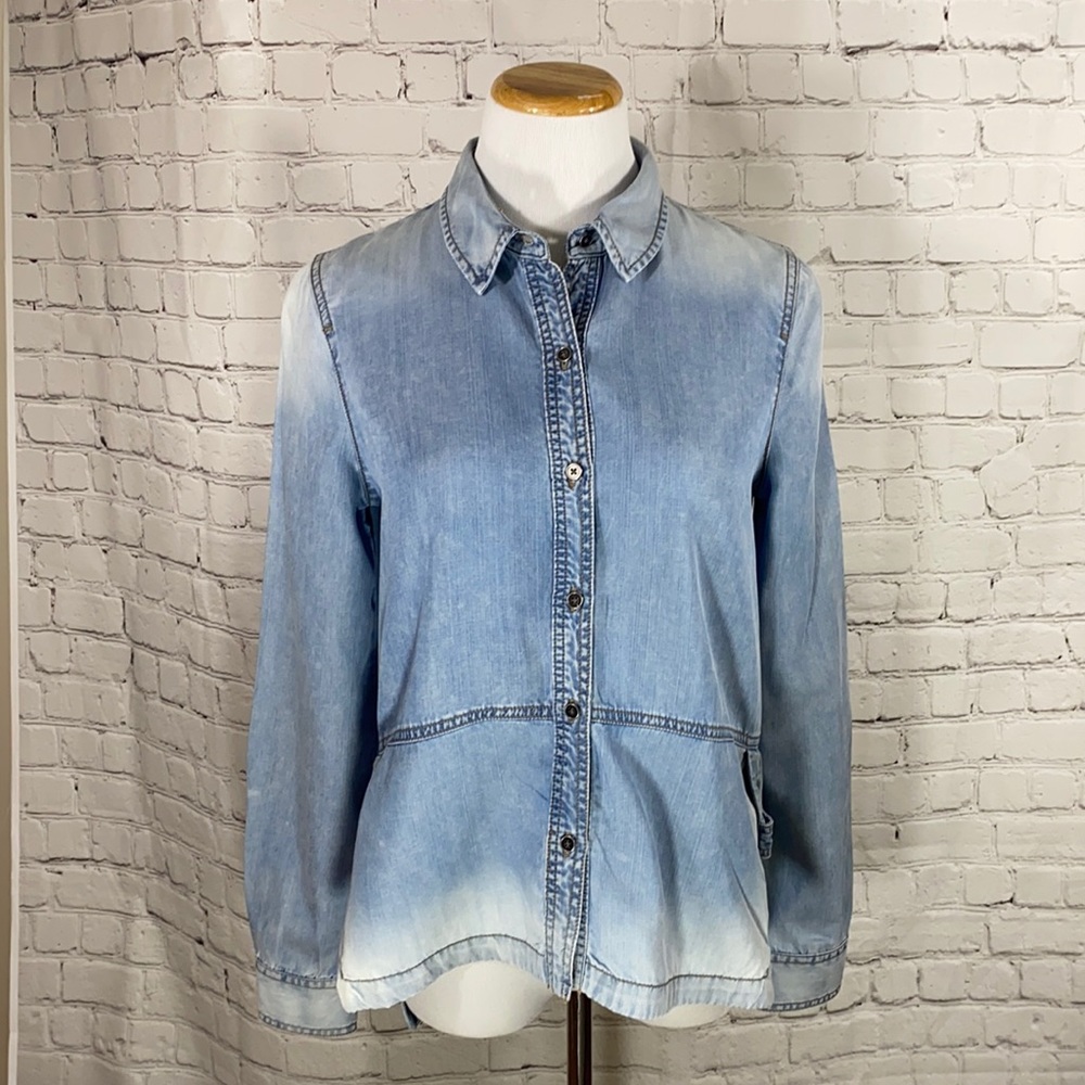 Holding Horses distressed chambray shirt